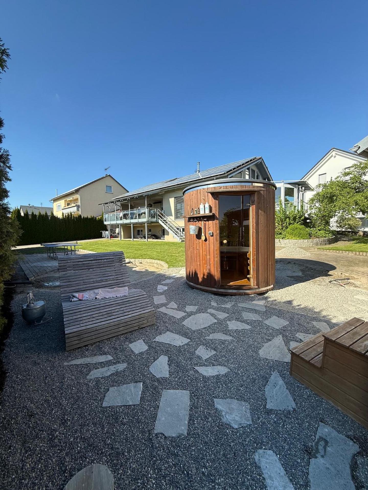 Appartement Maasai Mara Mit Whirlpool Und Sauna Bad Saulgau Exterior foto